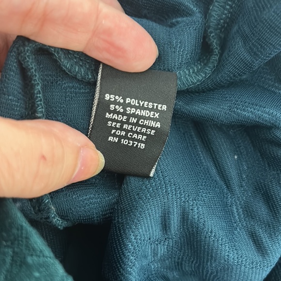 🌼3:$15🌼 Sharagano forest green textured dress size 6 - Picture 5 of 5